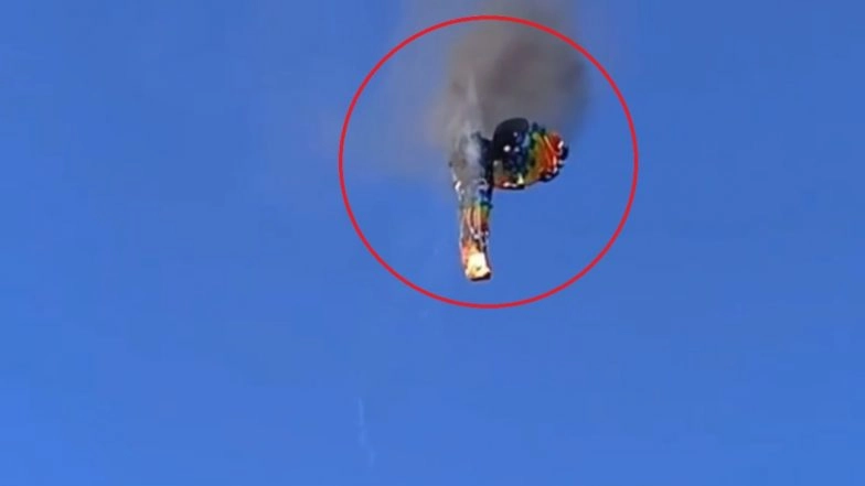 Hot Air Balloon Crash in Brazil: 8 Killed, 13 Injured After Hot-Air Balloon Catches Fire Mid-Air, Falls in Santa Catarina (Watch Video)