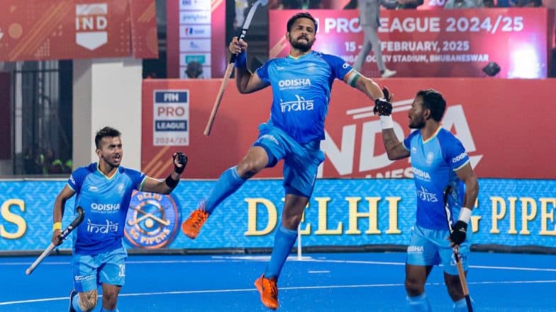 India vs Australia FIH Hockey Pro League 2024-25 Live Streaming Online on JioHotstar: Watch Free Telecast of Men’s Hockey Match on TV and Online