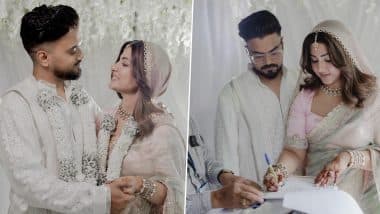 Hina Khan Wedding Photos: 'Yeh Rishta Kya Kehlata Hai' Star Hina Khan Gets Married to Rocky Jaiswal, Actress Says, 'Our Union Is Forever Sealed in Love' (See Post)