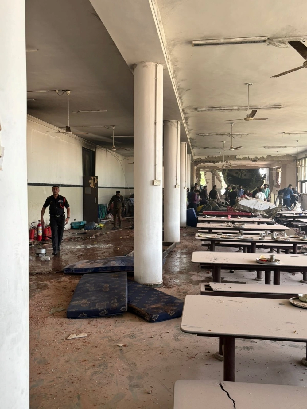 Numerous fire tenders, ambulances, and disaster response teams have been deployed to the crash site, working tirelessly to manage the aftermath and aid victims.