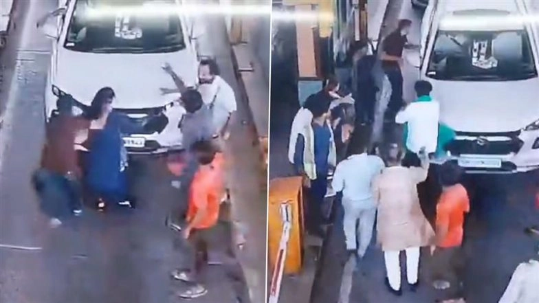 Greater Noida: Farmers Demand Toll Exemption, Assault and Abuse Woman Staff at Luharli Toll Plaza; 5 Arrested As Video of Misbehaviour Goes Viral