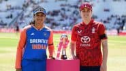 India and England Women Players Wear Black Armbands as a Mark of Respect for Victims of Tragic Air India Plane Crash During IND-W vs ENG-W 1st T20I 2025 (See Post)