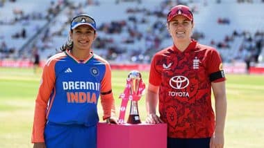 India and England Women Players Wear Black Armbands as a Mark of Respect for Victims of Tragic Air India Plane Crash During IND-W vs ENG-W 1st T20I 2025 (See Post)