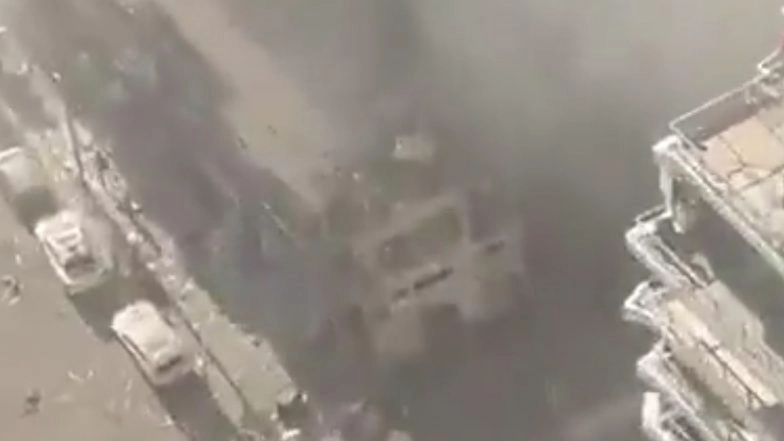 Israeli Stock Exchange Building at Ramat Gan in Tel Aviv Suffers Heavy Damage As Iran Continues Airstrikes Across Israel, Videos Surface