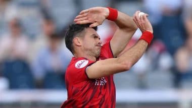 James Anderson Registers Three-Wicket Haul As Lancashire Beat Worcestershire by Seven Wickets in T20 Blast 2025 (Watch Video)
