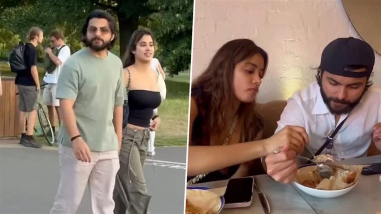 Janhvi Kapoor and Shikhar Pahariya Spotted Holding Hands in London; Candid Videos of Loved up Couple Spark Buzz on Social Media (Watch Video)