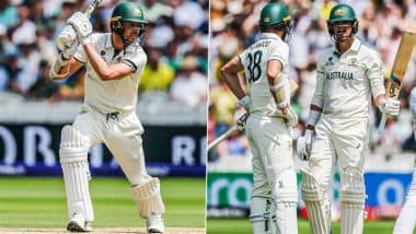 Mitchell Starc and Josh Hazlewood Register Highest Partnership for Last Wicket in ICC Men’s Final, Achieves Feat SA vs AUS WTC 2025 Summit Clash
