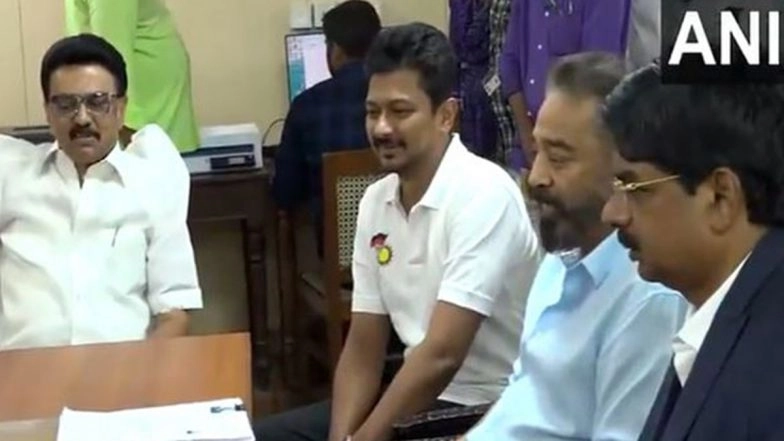 Tamil Nadu Rajya Sabha Elections 2025: MNM Chief Kamal Haasan Files His Nomination for RS at State Secretariat in Presence of CM MK Stalin