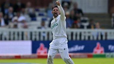 Keshav Maharaj Becomes First South African Spinner to Scalp 200 Test Wickets, Achieves Feat During ZIM vs SA 1st Test 2025