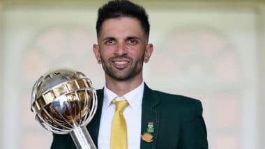 'In Hanuman I Trust' Keshav Maharaj Shows His Spiritual Belief As He Poses With Test Mace After Winning ICC WTC 2025 Title With South Africa (See Post)