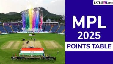 MPL 2025 Points Table Updated With Net Run Rate: Eagle Nashik Titans At Top Spot in Maharashtra Premier League Season 6