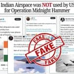 US Used Indian Airspace To Launch Aircraft Against Iran During Operation Midnight Hammer? Here’s a Fact Check As Fake News Goes Viral