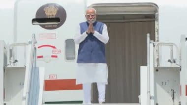 PM Narendra Modi Arrives in Zagreb on First-Ever Visit by Indian Prime Minister to Croatia (Watch Video)