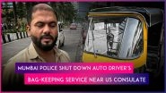 Mumbai: Auto Driver Stops Bag-Keeping Service for Applicants Near US Consulate After Police Intervention Over Viral LinkedIn Post