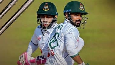 SL vs BAN 1st Test 2025: Mushfiqur Rahim’s Marathon 163, Litton Das’ 90 Put Bangladesh in Control on Day 2 Against Sri Lanka