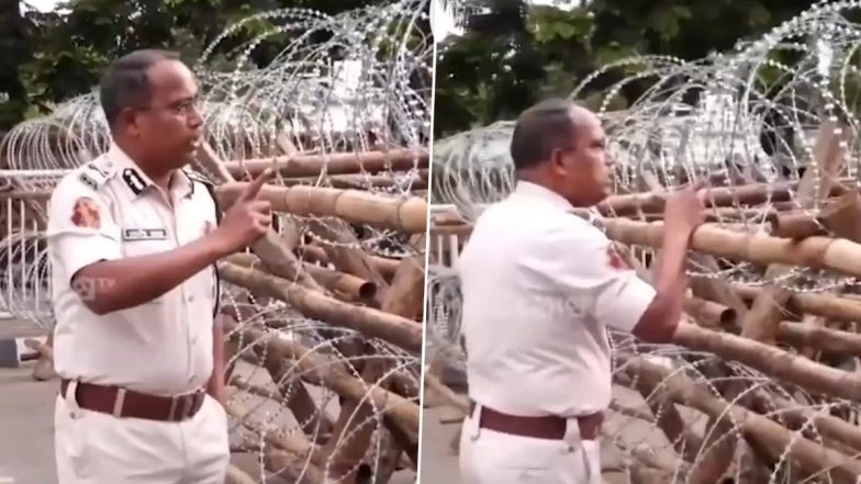 'Break Their Legs, Take a Reward': Odisha Police Officer Narasingha Bhol's Instruction During Congress Protest Sparks Row, He Clarifies (Watch Video)