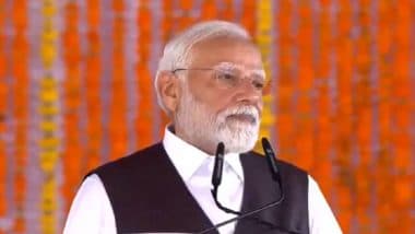 Pakistan Attacked ‘Insaniyat’ and ‘Kashmiriyat’ in Pahalgam, Says PM Narendra Modi in Jammu and Kashmir (Watch Video)