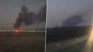 Natanz Nuclear Facility Heavily Damaged by Israeli Airstrikes on Iran, Videos Show Fire and Smoke at Key Uranium Enrichment Site