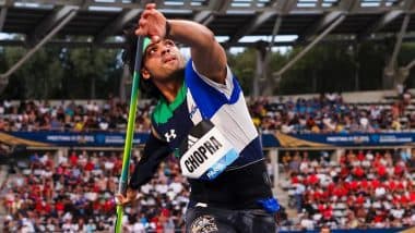 Neeraj Chopra Throw Video: Watch Ace Indian Athlete's Title-Winning Javelin Throw During Ostrava Golden Spike 2025