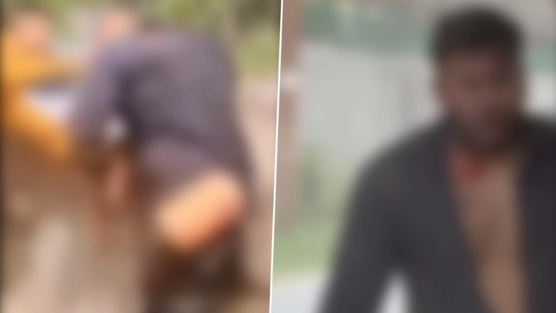 Noida Road Rage: Car Mows Down Man, Sends Victim Flying Into Roadside Drain in Uttar Pradesh After Argument Turns Violent Over Comment on Instagram; Disturbing Videos Surface