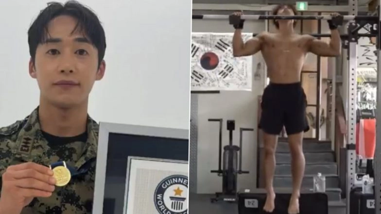 South Korean Man Oh Yohan Breaks Guinness World Record for Most Pull-Ups in 24 Hours, Performs 11,707 Pull-Ups (Watch Video)