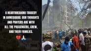 Ahmedabad Plane Crash: IPL Teams MI, PBKS, DC, CSK, LSG, GT, KKR and RR Reacts After Air India Flight Crashes in Gujarat’s Meghaninagar (See Post)