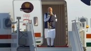 G7 Summit 2025: PM Narendra Modi Arrives in Canada's Calgary to Attend 51st G7 Summit in Kananaskis (Watch Video)