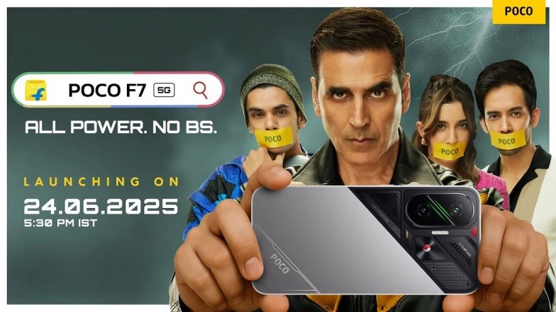 POCO F7 5G Launch Live Streaming: Watch Online Telecast of Launch of New POCO F7 Series Smartphone; Know Price, Specifications and Other Details