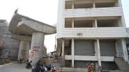 Lucknow: Underconstruction Railway Overbridge in Uttar Pradesh's Para Hits Unusual Hurdle After Flyover Meets 2-Storey Building (See Pics)