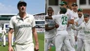 SA vs AUS ICC WTC 2025 Final Day 2 Stumps: Pat Cummins’ Six-Wicket Haul, Alex Carey’s Gritty Knock Help Australia Lead By 218 Runs on Day Dominated By Bowlers