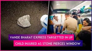 UP: Child Injured After Stone Smashes Vande Bharat Express Train’s Window in Prayagraj