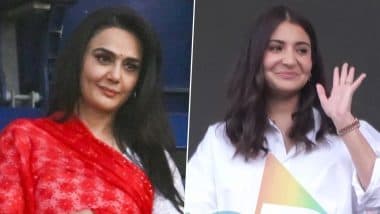 Preity Zinta, Anushka Sharma Spotted at the Stands of Narendra Modi Stadium in Ahmedabad Cheering for Their Team During RCB vs PBKS IPL 2025 Match (See Pic)