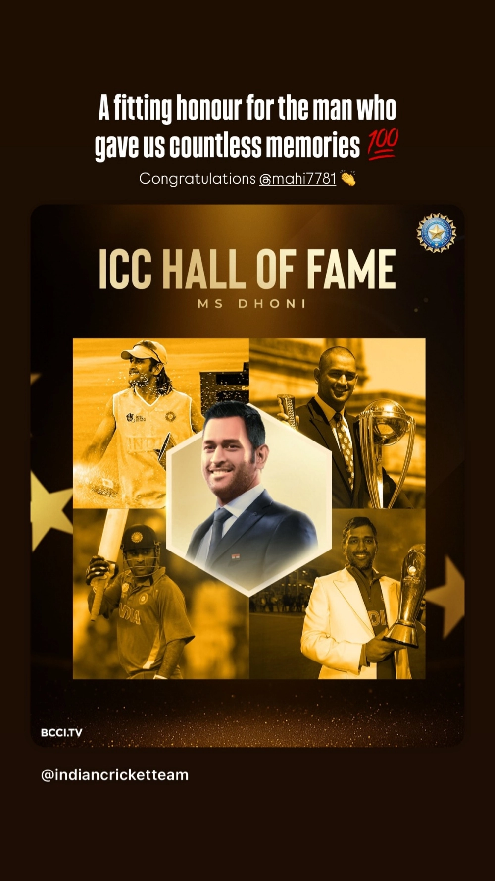 PBKS paid tribute with a memorable wallpaper, titled “A fitting honour for the man who gave us countless memories”.