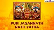 Happy Rath Yatra 2025 Images and Lord Jagannath HD Wallpapers for Free Download Online: Share Photos of Lord Jagannath, Lord Balabhadra and Devi Subhadra on the Chariot Festival