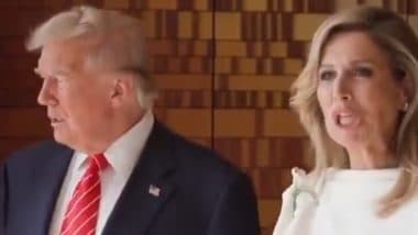 Did Dutch Queen Maxima Mock Donald Trump's Speaking Style at NATO Summit in Netherlands? Viral Video Triggers Debate