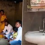 Gaya: BJP Claims Temporary ‘Luxury Toilet’ Was Set Up for Rahul Gandhi During His Visit to Dashrath Manjhi’s Kuccha House in Bihar, Shares Video