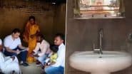 Gaya: BJP Claims Temporary 'Luxury Toilet' Was Set Up for Rahul Gandhi During His Visit to Dashrath Manjhi's Kuccha House in Bihar, Shares Video