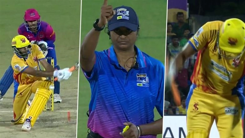 Ravi Ashwin Argues With Female Umpire After Being Given Out LBW on Sai Kishore’s Delivery During IDream Tiruppur Tamizhans vs Dindigul Dragons TNPL 2025 Match (Watch Video)