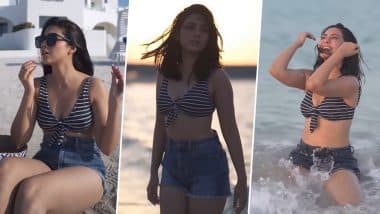 Reem Shaikh Viral Video: Indian TV Actress Grooves to Guru Randhawa’s Song ‘From Ages’ in Bikini Top and Denim Shorts (Watch)