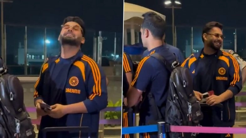 ‘Garden Mein Ghum Rahe Hai!’ Rishabh Pant Gives Hilarious Response After Fans Ask Him About Rohit Sharma While Leaving for England Ahead of IND vs ENG 2025 Test Series (Watch Video)