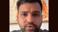 Ahmedabad Plane Crash: Rohit Sharma Expresses Sorrow After London-Bound Air India Flight Crashes in Ahmedabad (See Post)