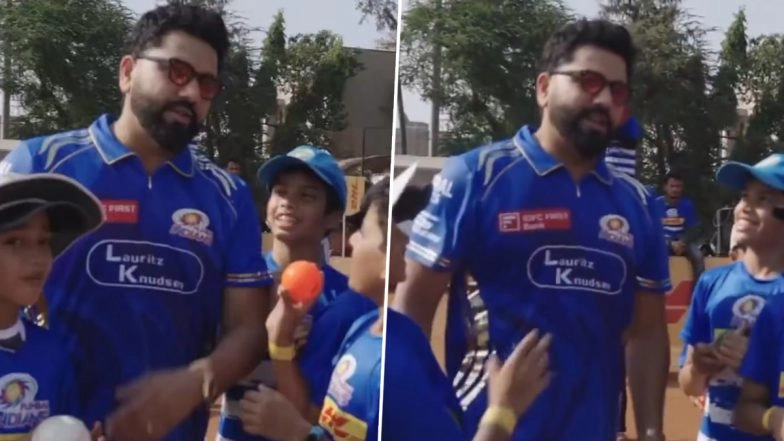 Rohit Sharma Gives Hilarious Response After Young Fan Asks Him 'Aapko Kaise Out Karne Ka?', Video Goes Viral Ahead of PBKS vs MI IPL 2025 Qualifier 2