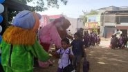 Royal Welcome! Royal School in Pudukkottai Welcomes Students With Drums, Music and Rabbit-Costumed Dolls As Schools Reopen in Tamil Nadu After Summer Vacation (Watch Video)