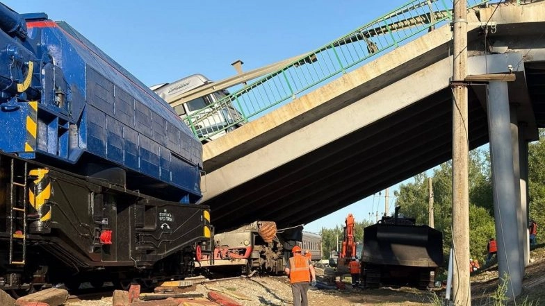 Explosions Caused 2 Bridges in Western Russia To Collapse, Say Officials; 7 People Killed