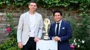 Sachin Tendulkar, James Anderson Unveil Anderson-Tendulkar Trophy Ahead of IND vs ENG 2025 Test Series (See Pics)