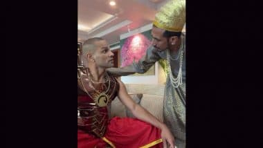 Shikhar Dhawan and Yuzvendra Chahal Makes Reel Enacting As Duryodhana and Shakuni Mama