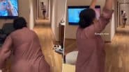 Shreyas Iyer Clean Bowled! Star Indian Batter Gets Castled By His Mother Rohini While Playing Cricket Inside Room, Video Goes Viral