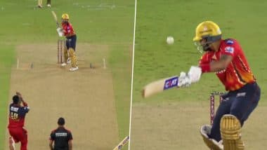 Shreyas Iyer Wicket Video: Watch Romario Shepherd Dismiss Punjab Kings Captain For Cheap Score During RCB vs PBKS IPL 2025 Final