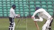 Team India Captain Shubman Gill Sweats It Out Hard in Nets Ahead of IND vs ENG Five-Match Test Series 2025 (Watch Video)