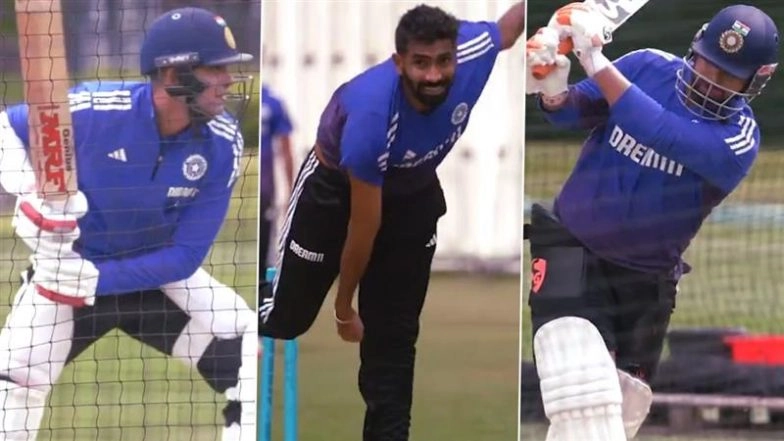 Shubman Gill, Jasprit Bumrah, Rishabh Pant and Other India National Cricket Team Stars Train Hard in Beckenham Ahead of IND vs ENG 2025 Test Series (Watch Video)